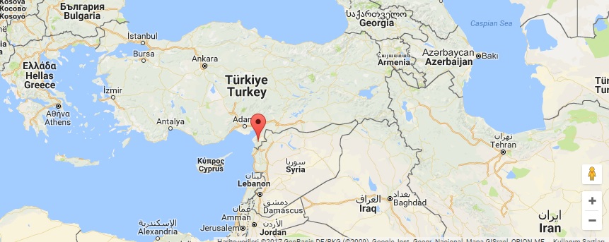 Hatay'ın konumu