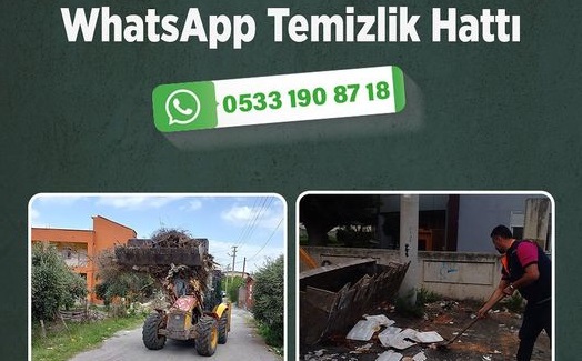 İSKENDERUN’DA WHATSAPP TEMİZLİK HATTI