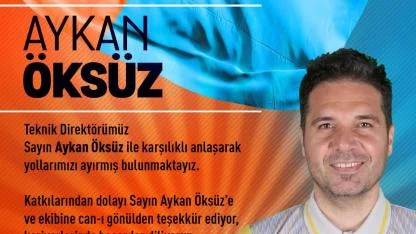 İskenderunspor’da Aykan Öksüz Görevinden Ayrıldı