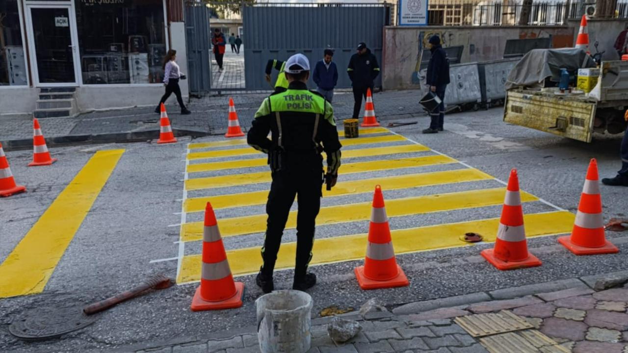 Yaya Geçitleri Boyandı