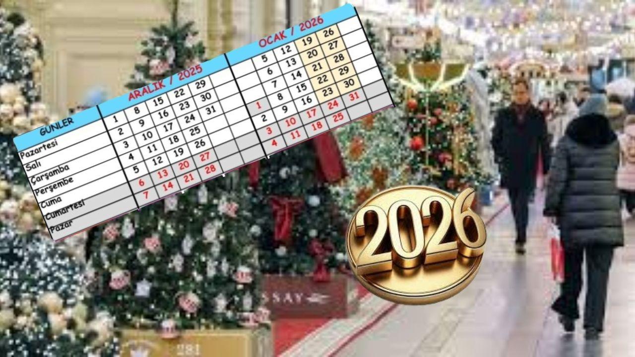 31 Aralık yarım gün mü, resmi tatil mi? Yılbaşı tatili kaç gün 2026? İşte mevzuata göre detaylar