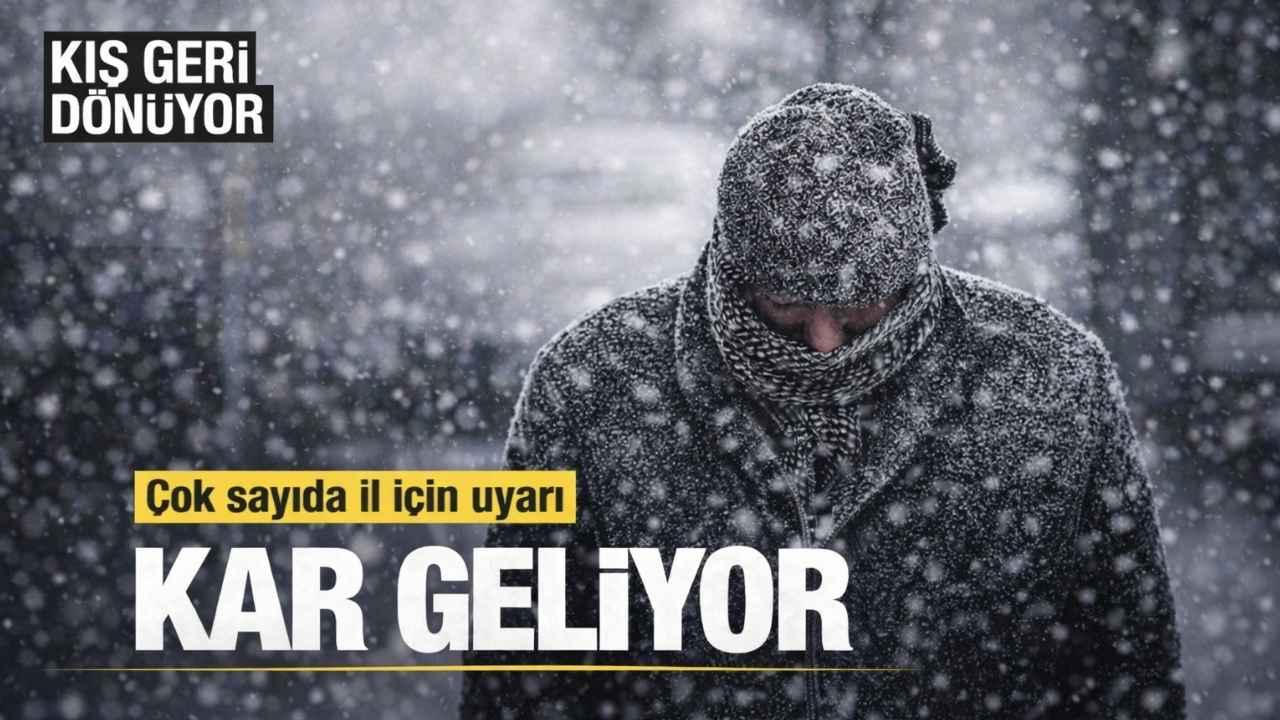 34 il için uyarı verildi! Sağanak ve kar yağışı geliyor