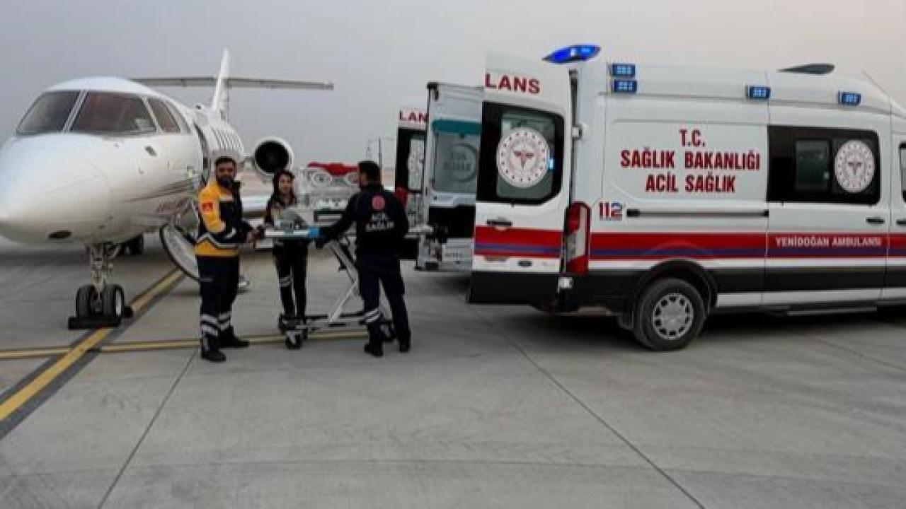 6 Günlük Bebek İçin Hava Ambulansı Havalandı