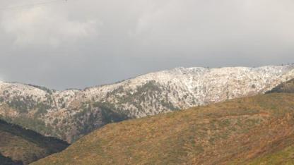 Amanos Dağı Eteklerine Beyaz Örtü