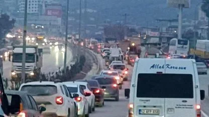 Antakya Çevre Yolunda Trafik Çilesi