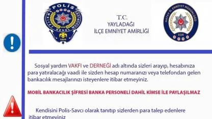 “Bağış” ve “Yardım” Adı Altında Arayanlara Kanmayın