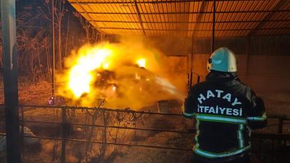 Defne’de Samanlık Yangını Korkuttu