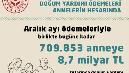 Doğum Yardımları Annelerin Hesaplarına Yattı