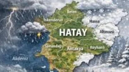 Hatay İçin Kuvvetli Yağış Ve Kar Uyarısı