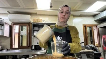 Hatay'da kadınların yaptığı süt reçeli sofraları süslüyor