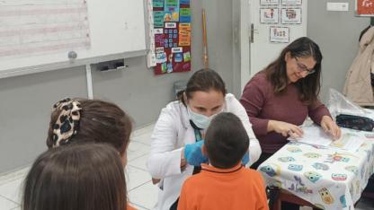 İlkokul Öğrencilerine Ağız ve Diş Sağlığı Taraması Yapıldı