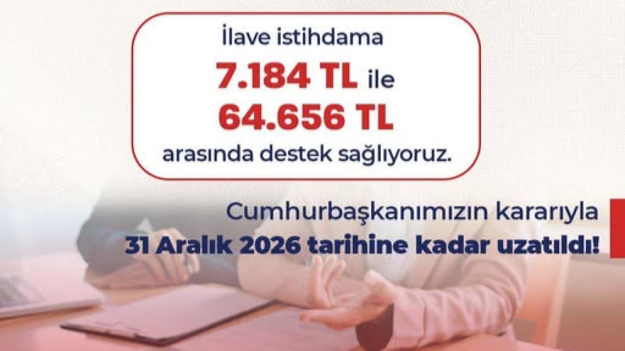 İstihdama Güçlü Destek
