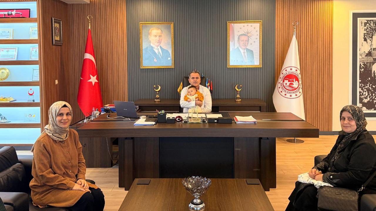 Kaymakam Akdaş, SMA Hastası Harun Bebeği Ağırladı