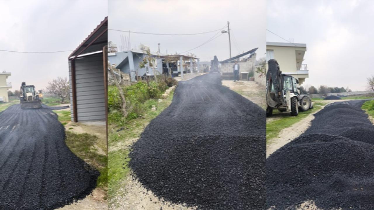 KUMLU AKTAŞ’TA YOLLAR YENİLENİYOR