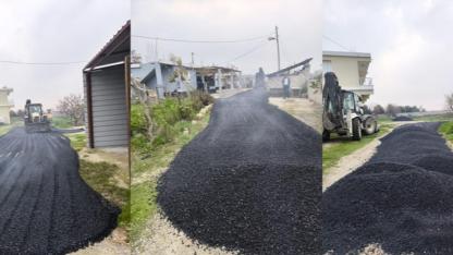 KUMLU AKTAŞ’TA YOLLAR YENİLENİYOR