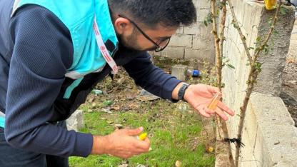 Sağlık Ekipleri Köy Köy Gezerek Numune Topladı