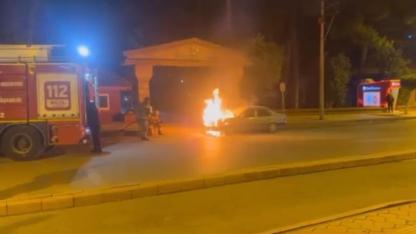 Seyir Halindeki Otomobil Yandı