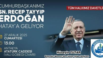 Tutar’dan Hataylılara Davet
