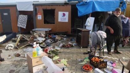 Yaşlı Çiftin Konteyneri Küle Döndü