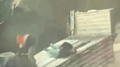 Yük İndiren Şahsa Yıldırım İsabet Etti