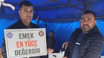 587 Günlük Emek Mücadelesine Gıda Kolisi Desteği