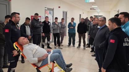 Altınözü Devlet Hastanesi’nde Afet Tatbikatı