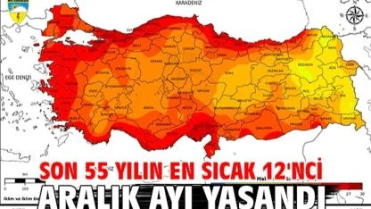 Aralık Ayı, Son 55 Yılın En Sıcak 12. Aralık Ayı Oldu