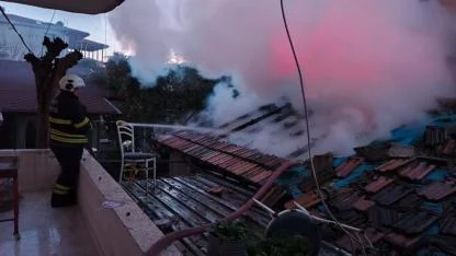 Harbiye’de Odunluk Yangını Paniğe Neden Oldu