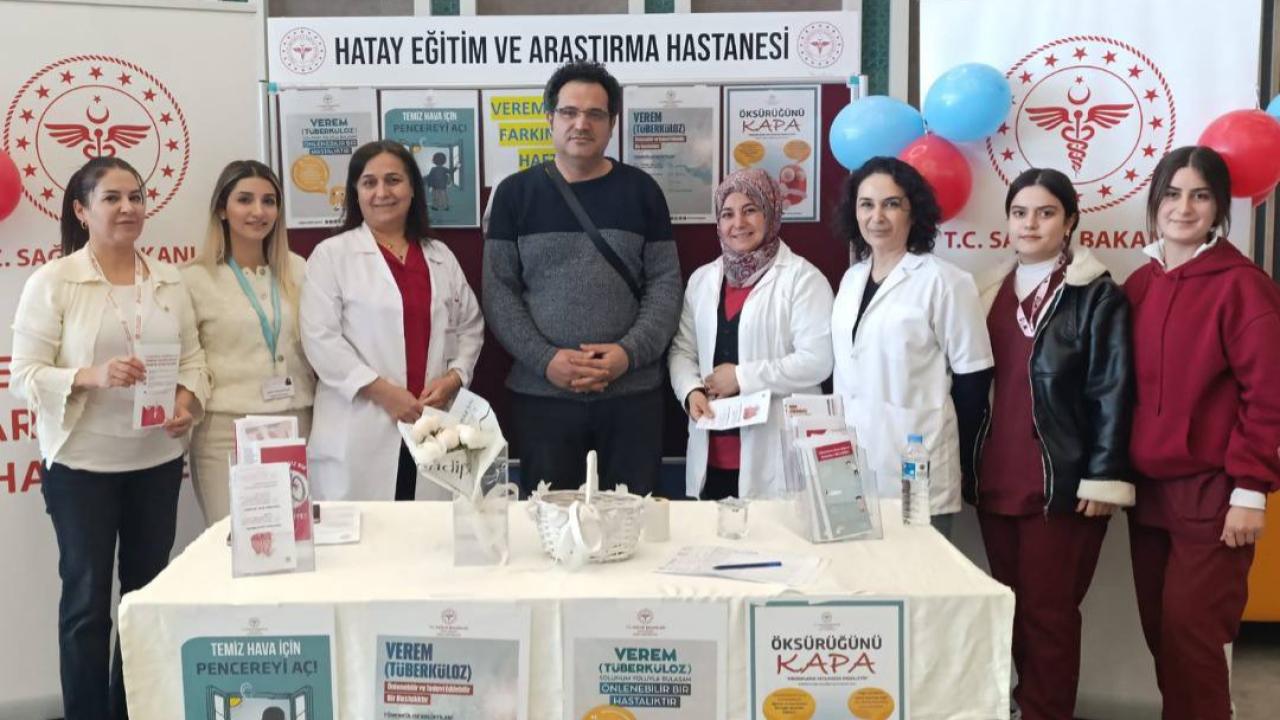 Hatay Eğitim Ve Araştırma Hastanesi’nde Vereme Karşı Bilinç Seferberliği