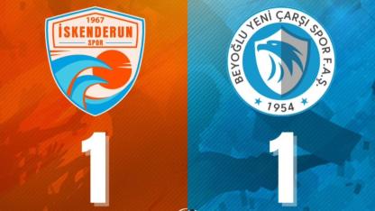 İSKENDERUNSPOR EVİNDE 1 PUANA RAZI OLDU