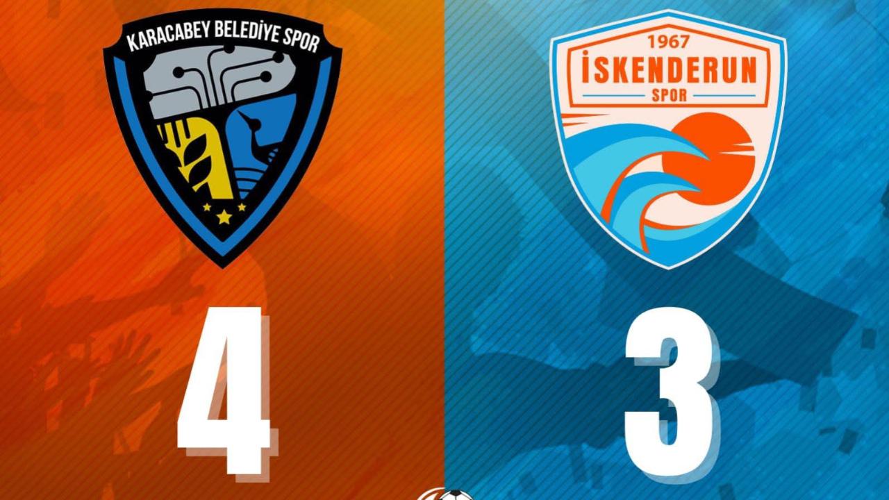 İSKENDERUNSPOR,KARACABEY BELEDİYE SPOR’A YENİLDİ: 4-3