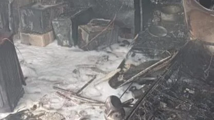 Konteyner Alevlere Teslim Oldu