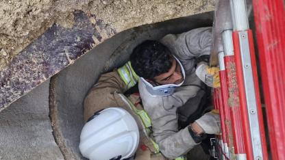 Kuyuya Düşen Vatandaş İtfaiyenin Zamanında Müdahalesiyle Kurtarıldı