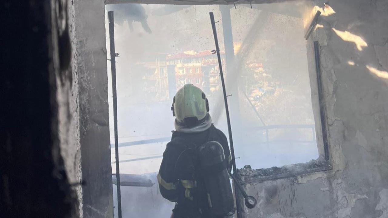 Mesken Yangını Paniğe Neden Oldu