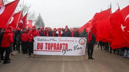 Sarıkamış şehitleri için anma programı ve yürüyüş düzenlendi