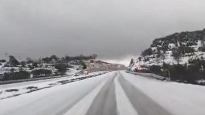 Şenköy–Kızılgöl Arası Beyaza Büründü