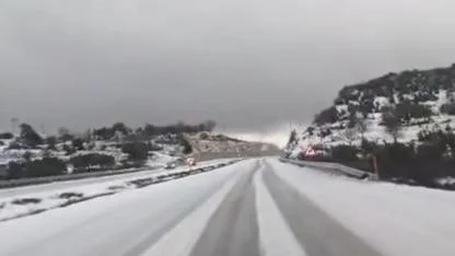 Şenköy–Kızılgöl Arası Beyaza Büründü