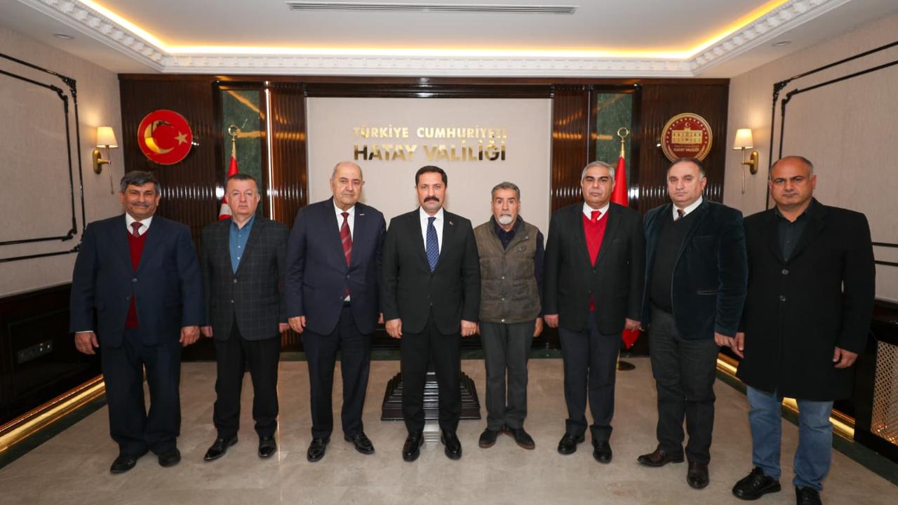 TOSYÖV Hatay Destekleme Derneği’nden Vali Masatlı’ya Ziyaret