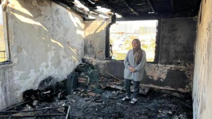 Yangında Tüm Birikimini Ve Yuvasını Kaybetti