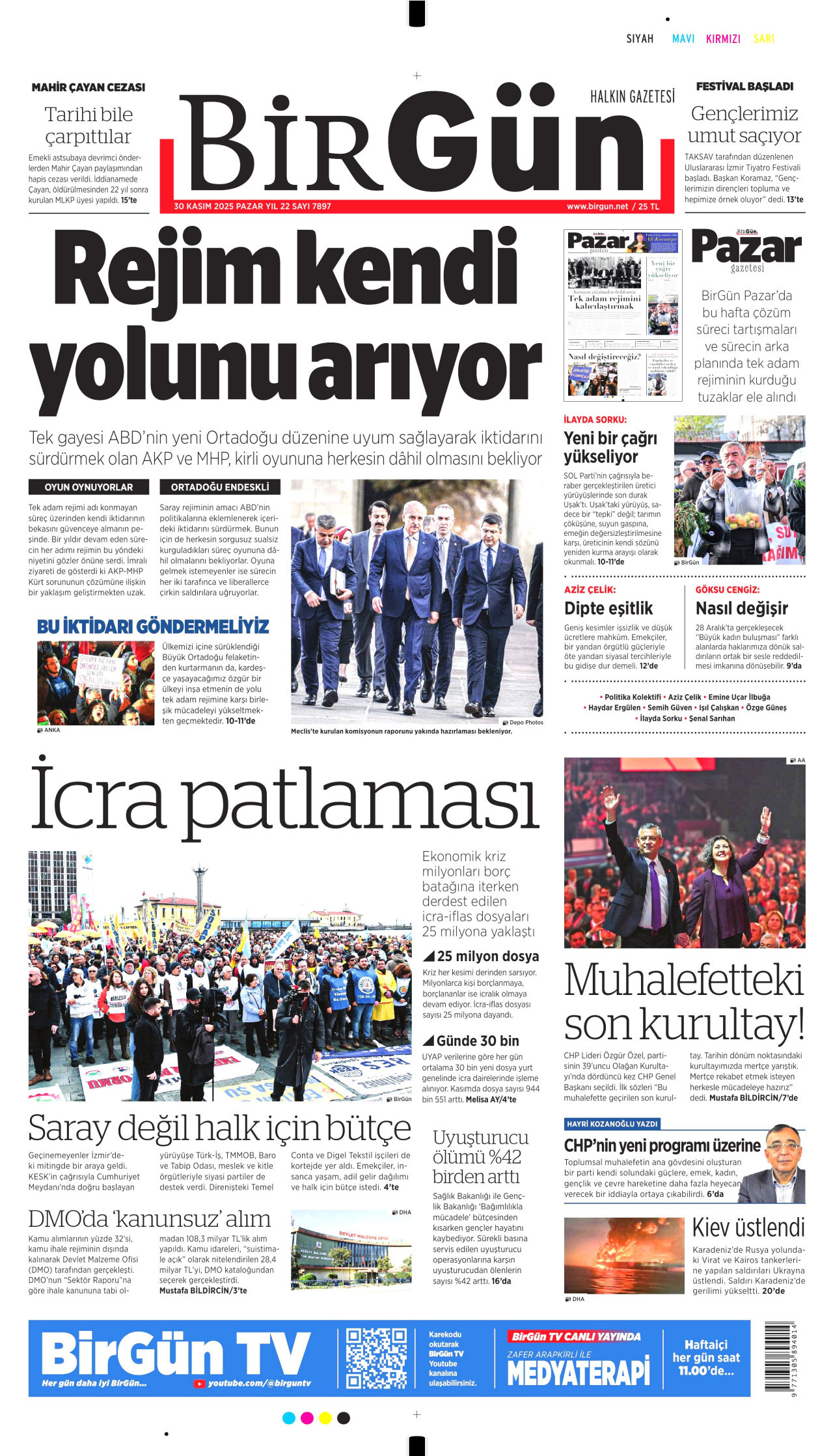 BİRGÜN Gazete Manşeti