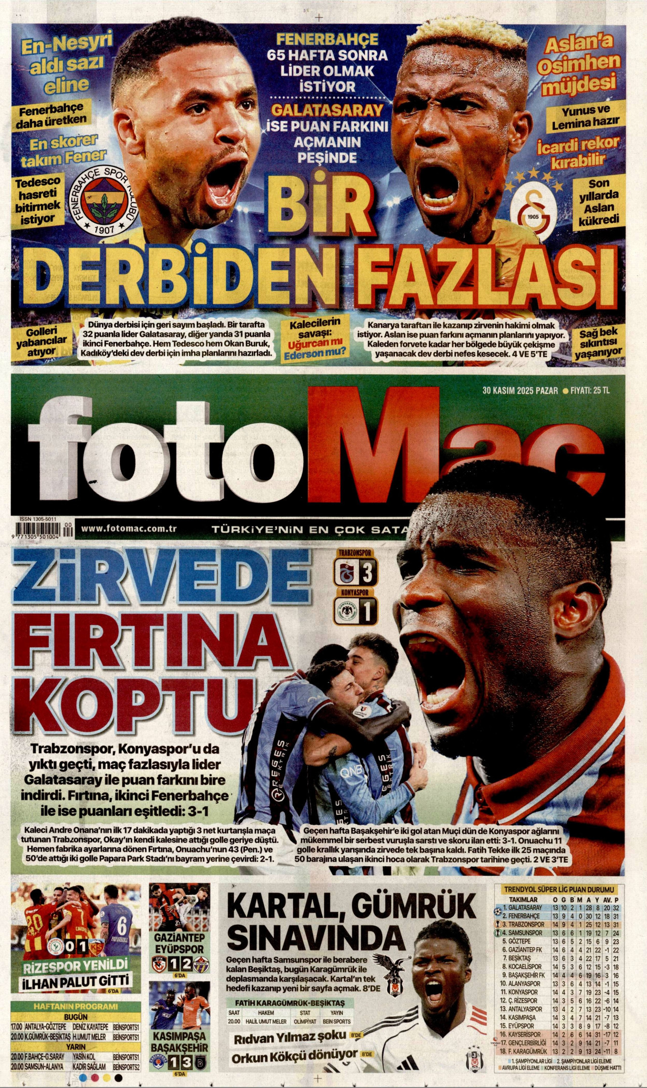 FOTOMAÇ Gazete Manşeti