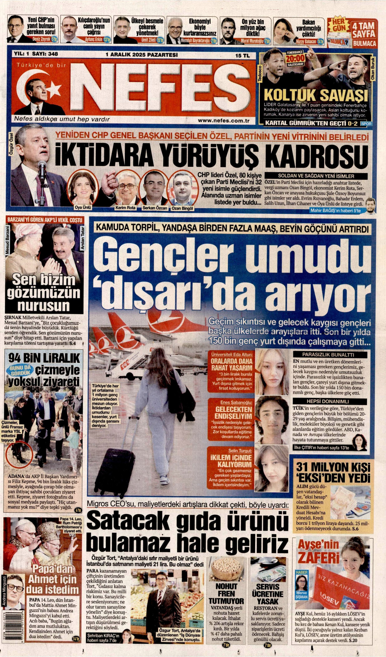 NEFES Gazete Manşeti