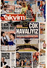 TAKVİM Gazete Manşeti