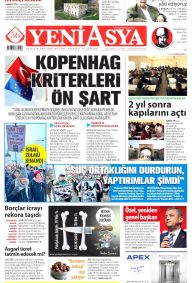 YENİ ASYA Gazete Manşeti