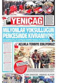 YENİÇAĞ Gazete Manşeti